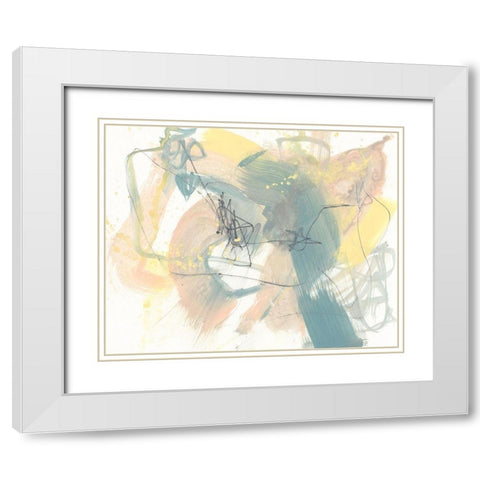 Explore I White Modern Wood Framed Art Print with Double Matting by Goldberger, Jennifer