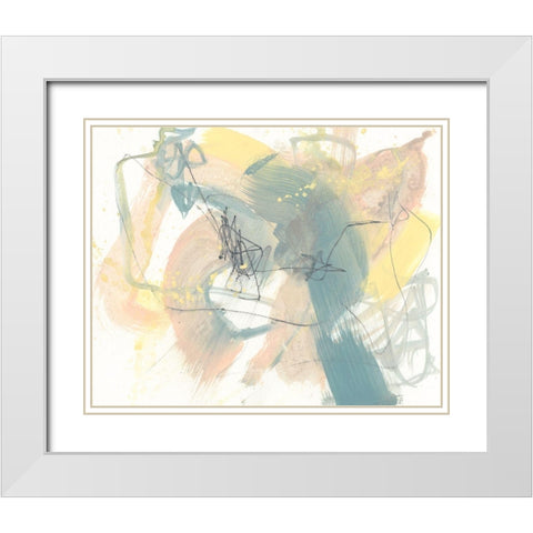 Explore I White Modern Wood Framed Art Print with Double Matting by Goldberger, Jennifer