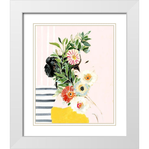 Grow Your Own Way I White Modern Wood Framed Art Print with Double Matting by Borges, Victoria