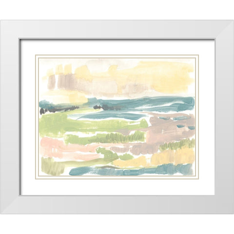 Sweet Marsh I White Modern Wood Framed Art Print with Double Matting by Goldberger, Jennifer