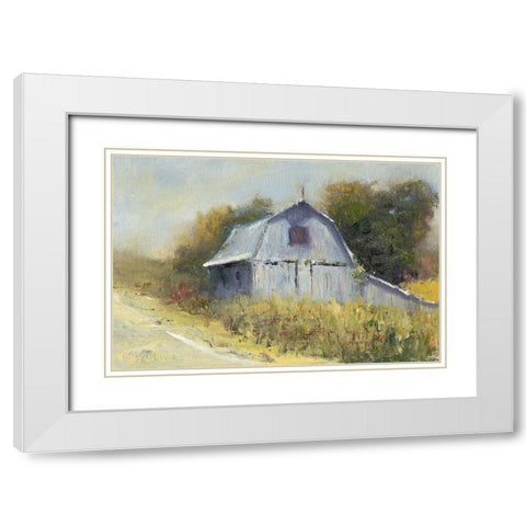 Change of Seasons II White Modern Wood Framed Art Print with Double Matting by Wendling, Marilyn