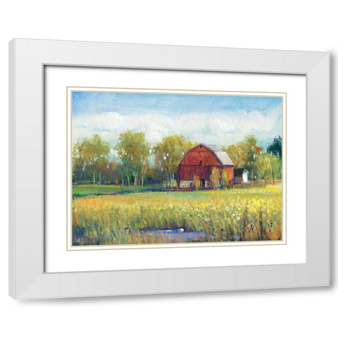 Rural America I White Modern Wood Framed Art Print with Double Matting by OToole, Tim