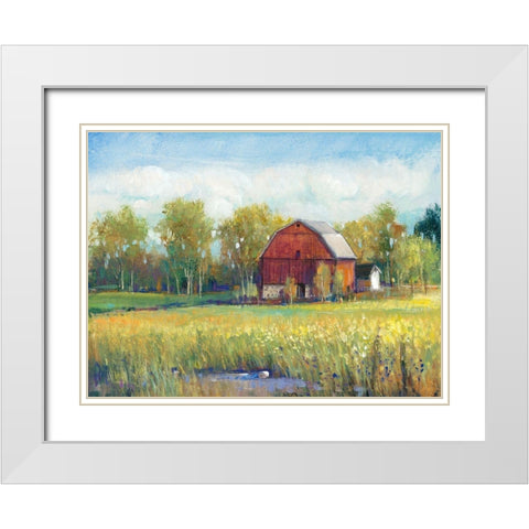 Rural America I White Modern Wood Framed Art Print with Double Matting by OToole, Tim