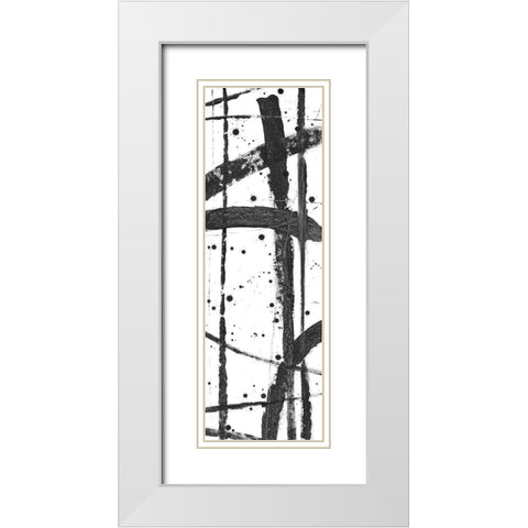 Criss-Cross I White Modern Wood Framed Art Print with Double Matting by OToole, Tim