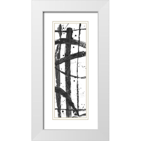 Criss-Cross II White Modern Wood Framed Art Print with Double Matting by OToole, Tim
