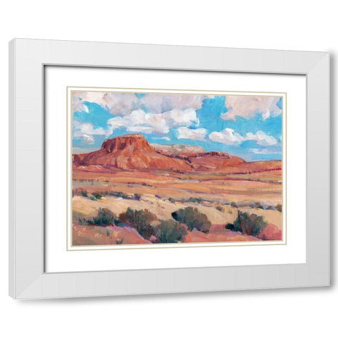 Desert Heat II White Modern Wood Framed Art Print with Double Matting by OToole, Tim