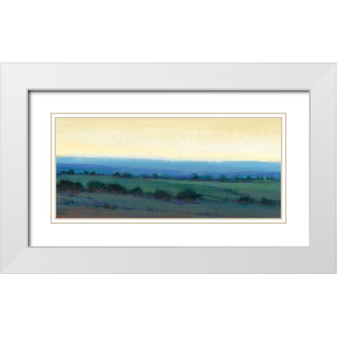 Morning Dew II White Modern Wood Framed Art Print with Double Matting by OToole, Tim