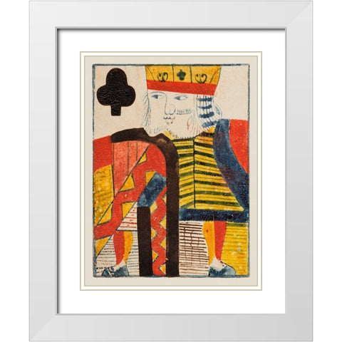 Vintage Cards V White Modern Wood Framed Art Print with Double Matting by Unknown