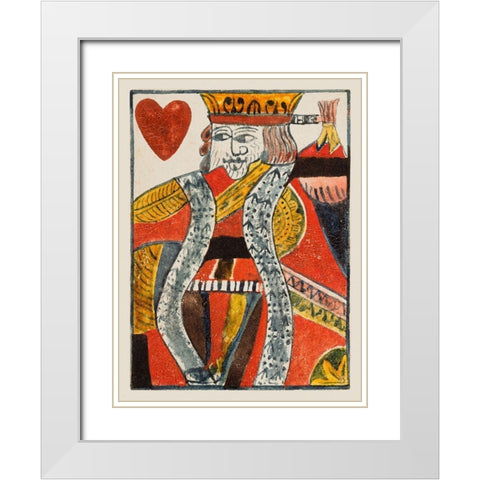 Vintage Cards VIII White Modern Wood Framed Art Print with Double Matting by Unknown