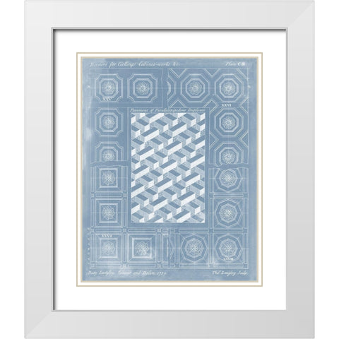 Elements for Design I White Modern Wood Framed Art Print with Double Matting by Langley