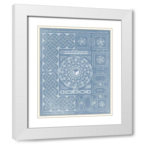 Elements for Design II White Modern Wood Framed Art Print with Double Matting by Langley