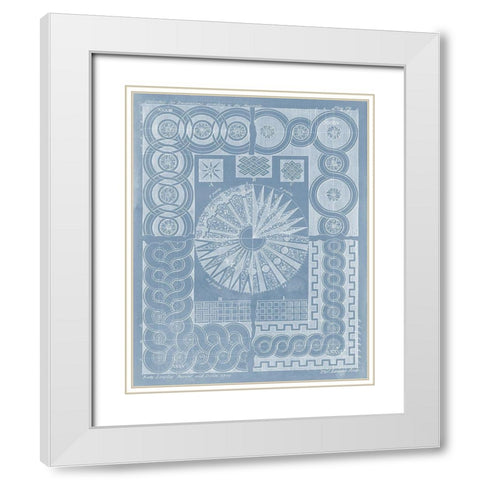 Elements for Design III White Modern Wood Framed Art Print with Double Matting by Langley