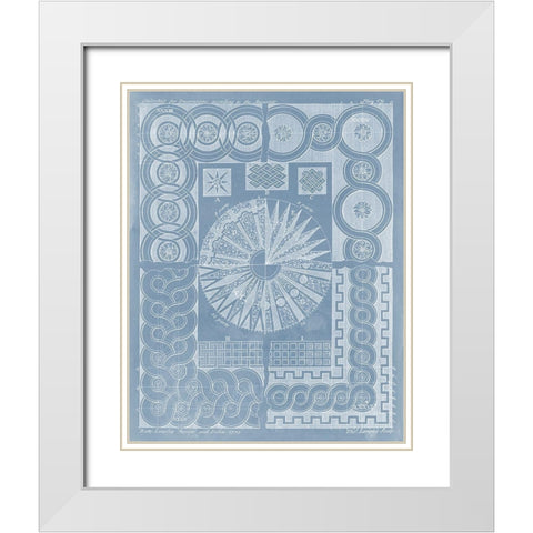 Elements for Design III White Modern Wood Framed Art Print with Double Matting by Langley