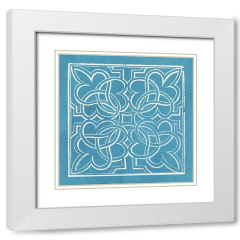 Garden Schematic I White Modern Wood Framed Art Print with Double Matting by Lawon, William