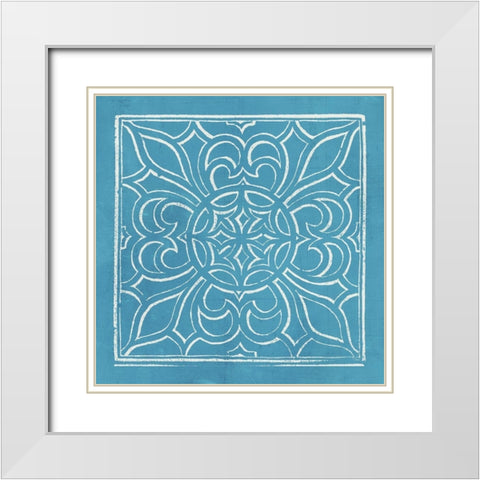 Garden Schematic VI White Modern Wood Framed Art Print with Double Matting by Lawon, William