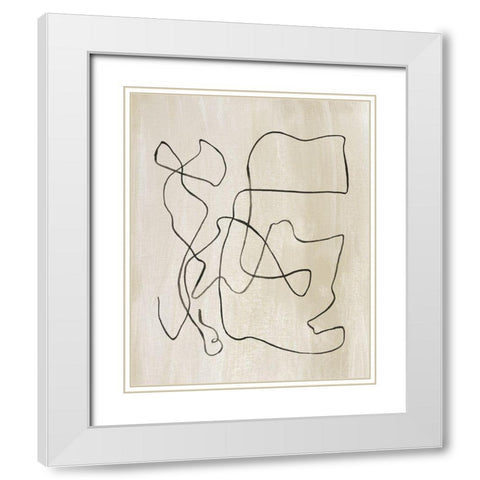Bound I White Modern Wood Framed Art Print with Double Matting by Wang, Melissa
