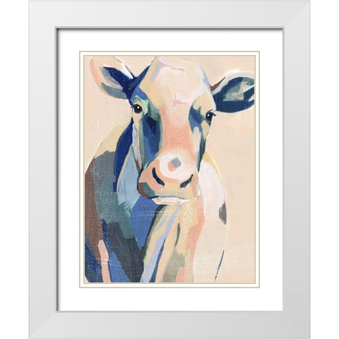 Hertford Holstein I White Modern Wood Framed Art Print with Double Matting by Popp, Grace