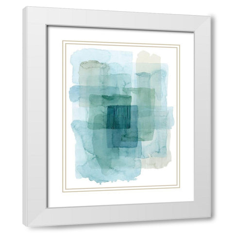 Wave Spector II White Modern Wood Framed Art Print with Double Matting by Popp, Grace