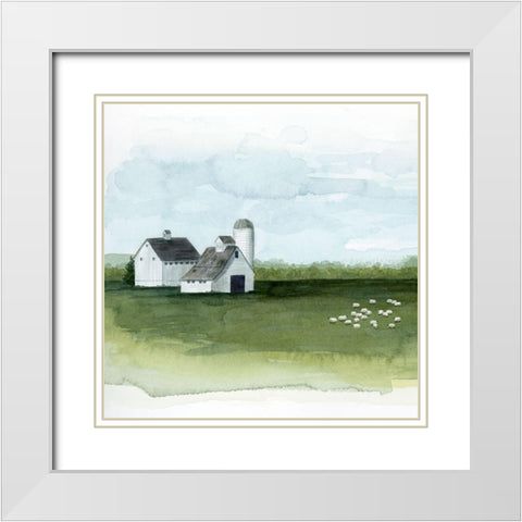 Delilahs Farm I White Modern Wood Framed Art Print with Double Matting by Popp, Grace