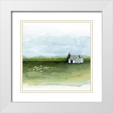 Delilahs Farm II White Modern Wood Framed Art Print with Double Matting by Popp, Grace