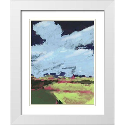 Sherbet Plains I White Modern Wood Framed Art Print with Double Matting by Parker, Jennifer Paxton