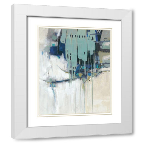 Molten I White Modern Wood Framed Art Print with Double Matting by OToole, Tim