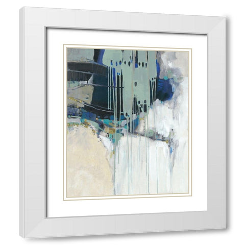 Molten II White Modern Wood Framed Art Print with Double Matting by OToole, Tim