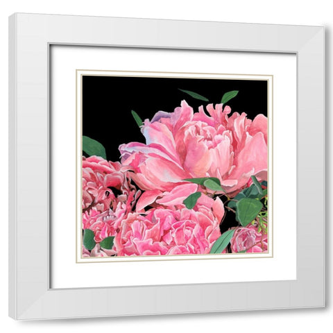 Springtime Fragrance I White Modern Wood Framed Art Print with Double Matting by Wang, Melissa