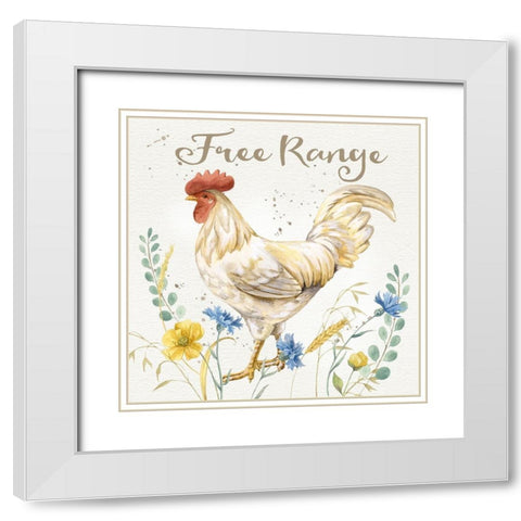 Nostalgic Farm III White Modern Wood Framed Art Print with Double Matting by Maday, Jane