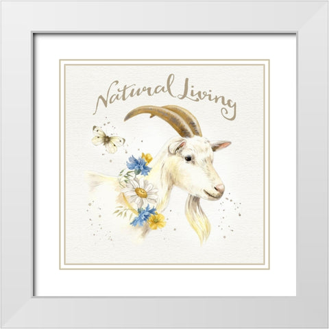 Nostalgic Farm IV White Modern Wood Framed Art Print with Double Matting by Maday, Jane