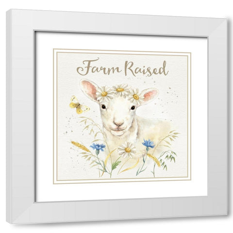 Nostalgic Farm V White Modern Wood Framed Art Print with Double Matting by Maday, Jane
