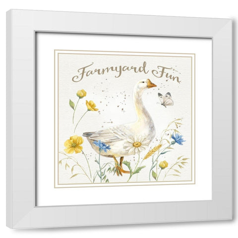Nostalgic Farm VI White Modern Wood Framed Art Print with Double Matting by Maday, Jane