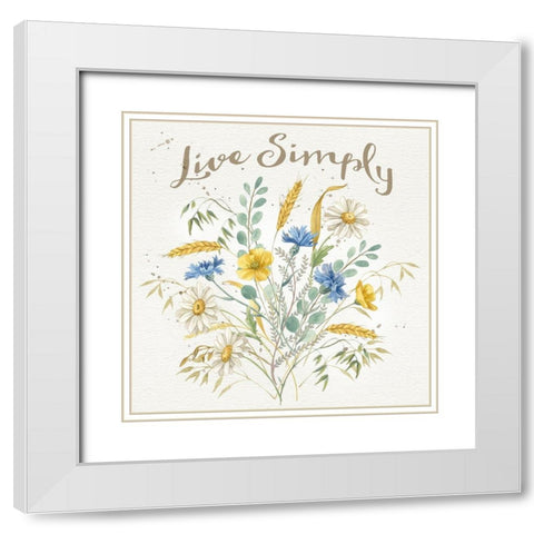 Nostalgic Farm VII White Modern Wood Framed Art Print with Double Matting by Maday, Jane