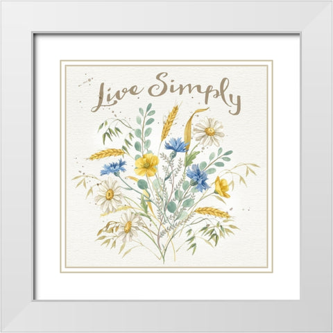 Nostalgic Farm VII White Modern Wood Framed Art Print with Double Matting by Maday, Jane