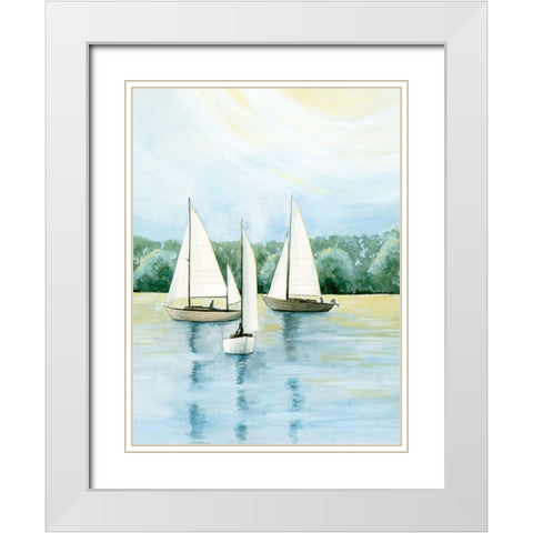 Afternoon Sail II White Modern Wood Framed Art Print with Double Matting by Popp, Grace