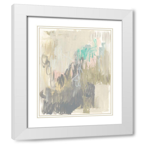 Whimsical Gestures II White Modern Wood Framed Art Print with Double Matting by Goldberger, Jennifer