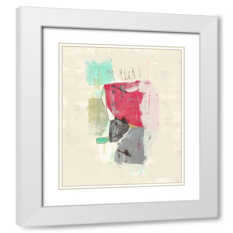 Mid Century Riff I White Modern Wood Framed Art Print with Double Matting by Goldberger, Jennifer