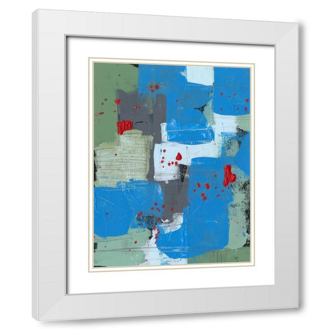 Integrated Circuit II White Modern Wood Framed Art Print with Double Matting by Moore, Regina