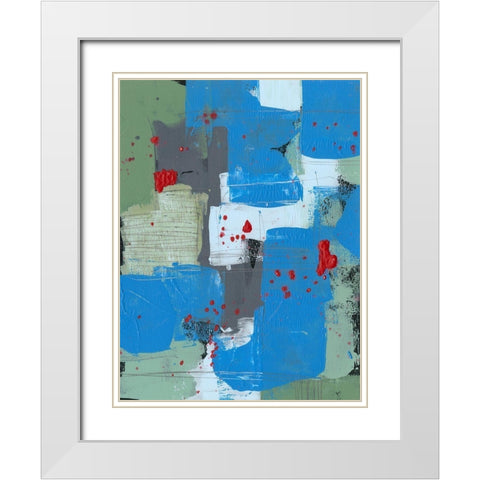 Integrated Circuit II White Modern Wood Framed Art Print with Double Matting by Moore, Regina
