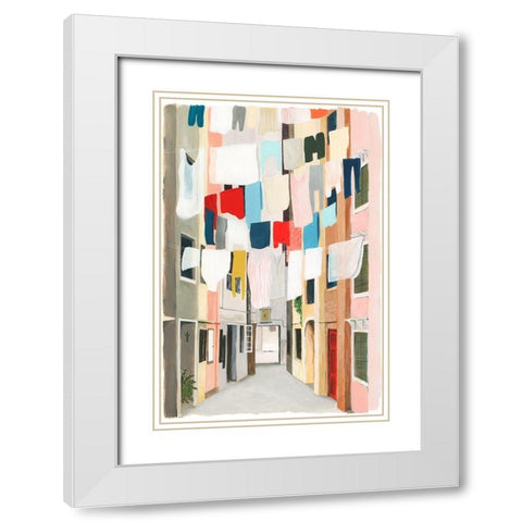 Laundry Day I White Modern Wood Framed Art Print with Double Matting by Popp, Grace