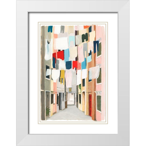 Laundry Day I White Modern Wood Framed Art Print with Double Matting by Popp, Grace
