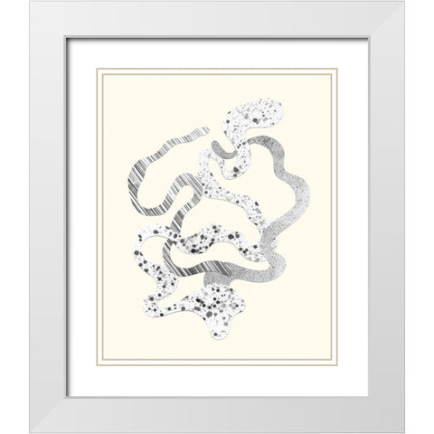 Cattywampus I White Modern Wood Framed Art Print with Double Matting by Douglas, Jamie