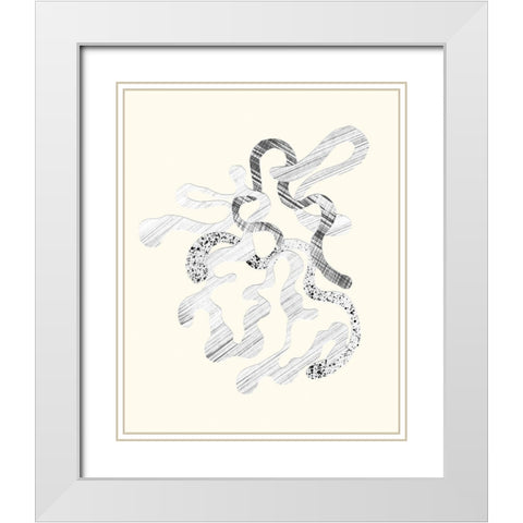 Cattywampus II White Modern Wood Framed Art Print with Double Matting by Douglas, Jamie