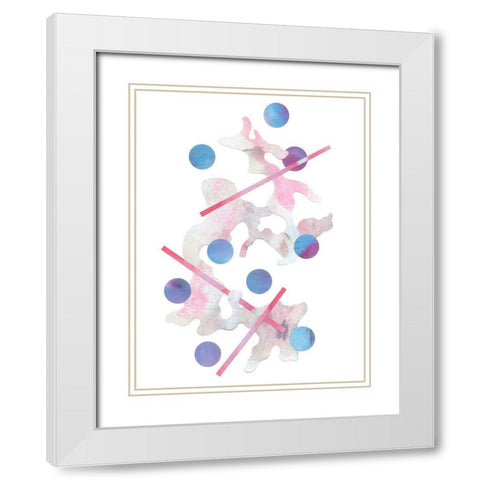 Paint Cloud I White Modern Wood Framed Art Print with Double Matting by Douglas, Jamie