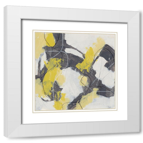 Ratio I White Modern Wood Framed Art Print with Double Matting by Vess, June Erica
