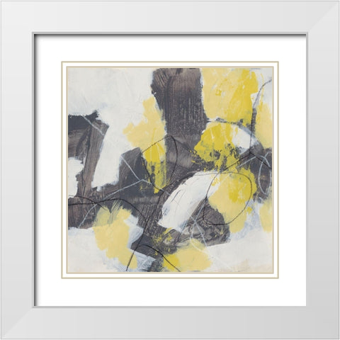 Ratio II White Modern Wood Framed Art Print with Double Matting by Vess, June Erica