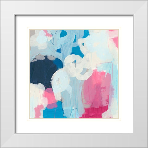 Electron II White Modern Wood Framed Art Print with Double Matting by Vess, June Erica
