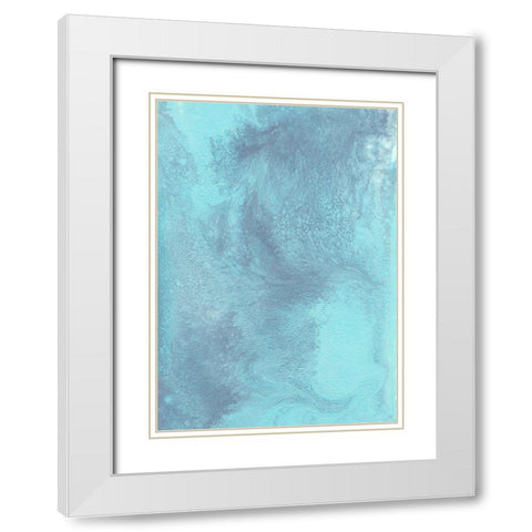 Arctic Brilliancy I White Modern Wood Framed Art Print with Double Matting by Moore, Regina