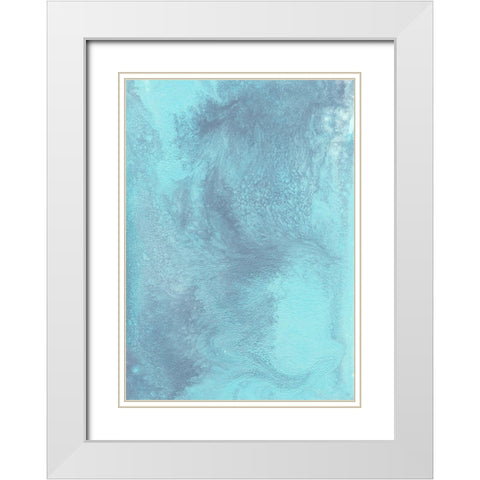 Arctic Brilliancy I White Modern Wood Framed Art Print with Double Matting by Moore, Regina