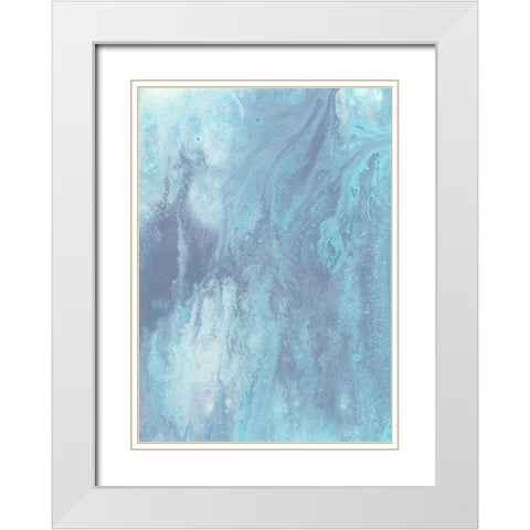 Arctic Brilliancy II White Modern Wood Framed Art Print with Double Matting by Moore, Regina